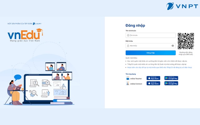 Đăng nhập tài khoản vnEdu cá nhân