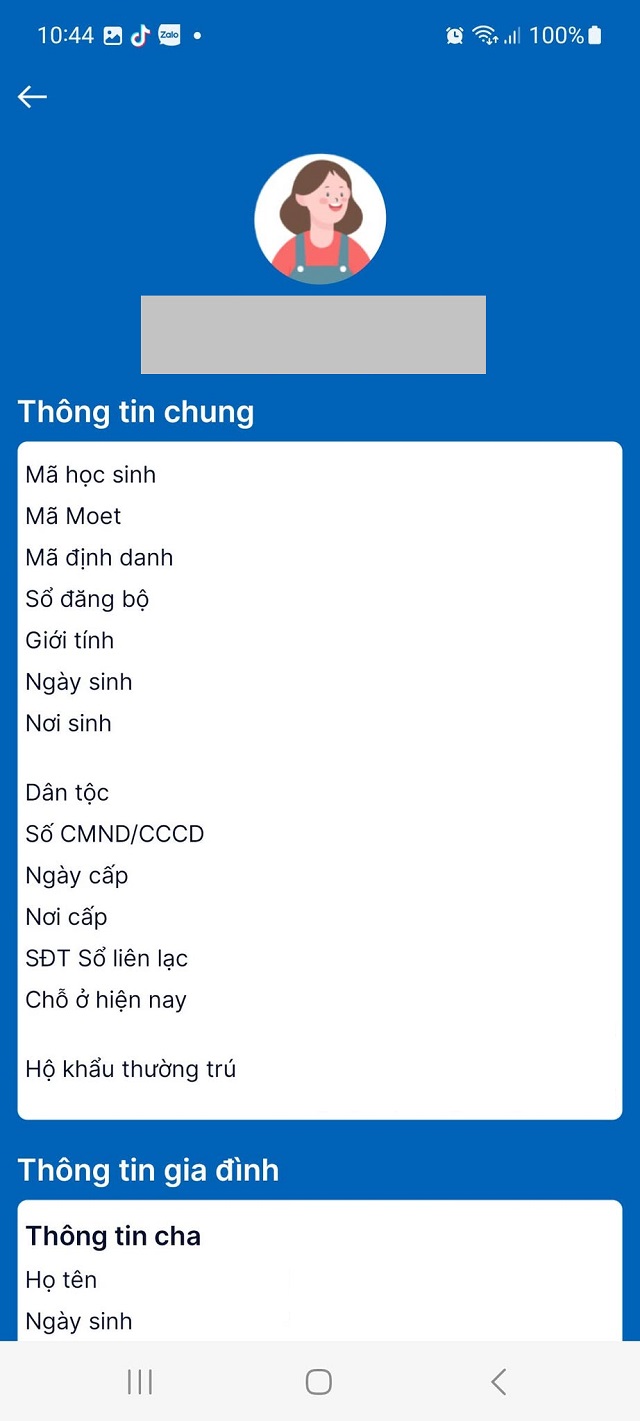 Tra cứu thông thông tin mã định danh học sinh trên vnEdu