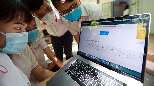 Tra cứu điểm thi trên website nhanh chóng, tiện lợi
